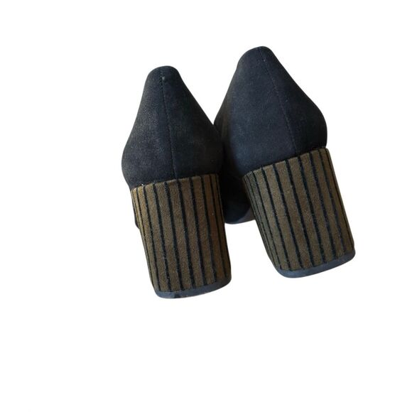 SEYCHELLES Make An Entrance Pump Heels size 8 Pointed Toe Black Suede - Picture 5 of 9